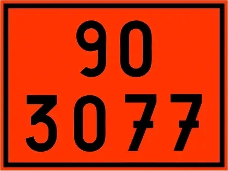 Placa Número ONU 90 3077